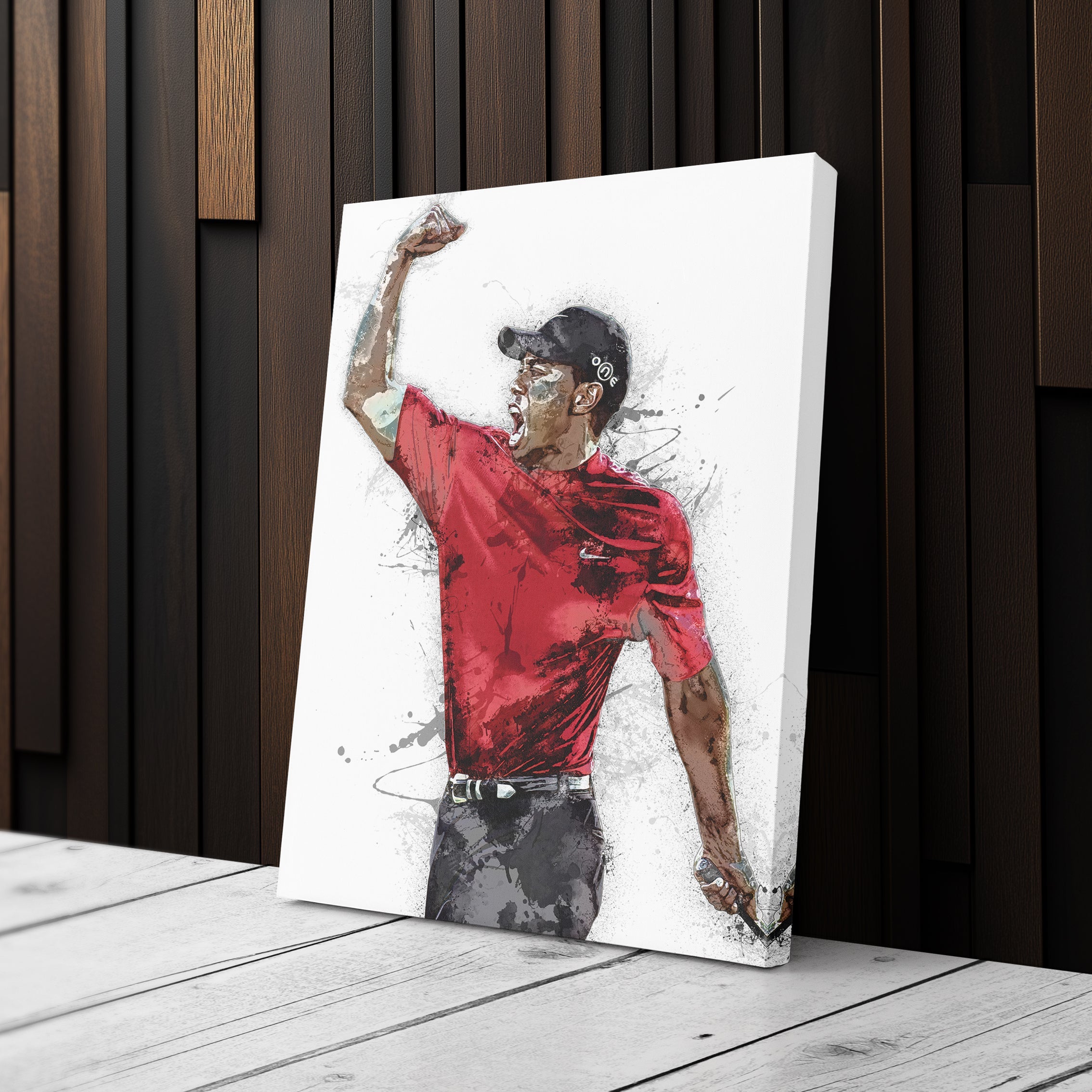 Tiger Woods Canvas Art Masters Celebration Wall Decor