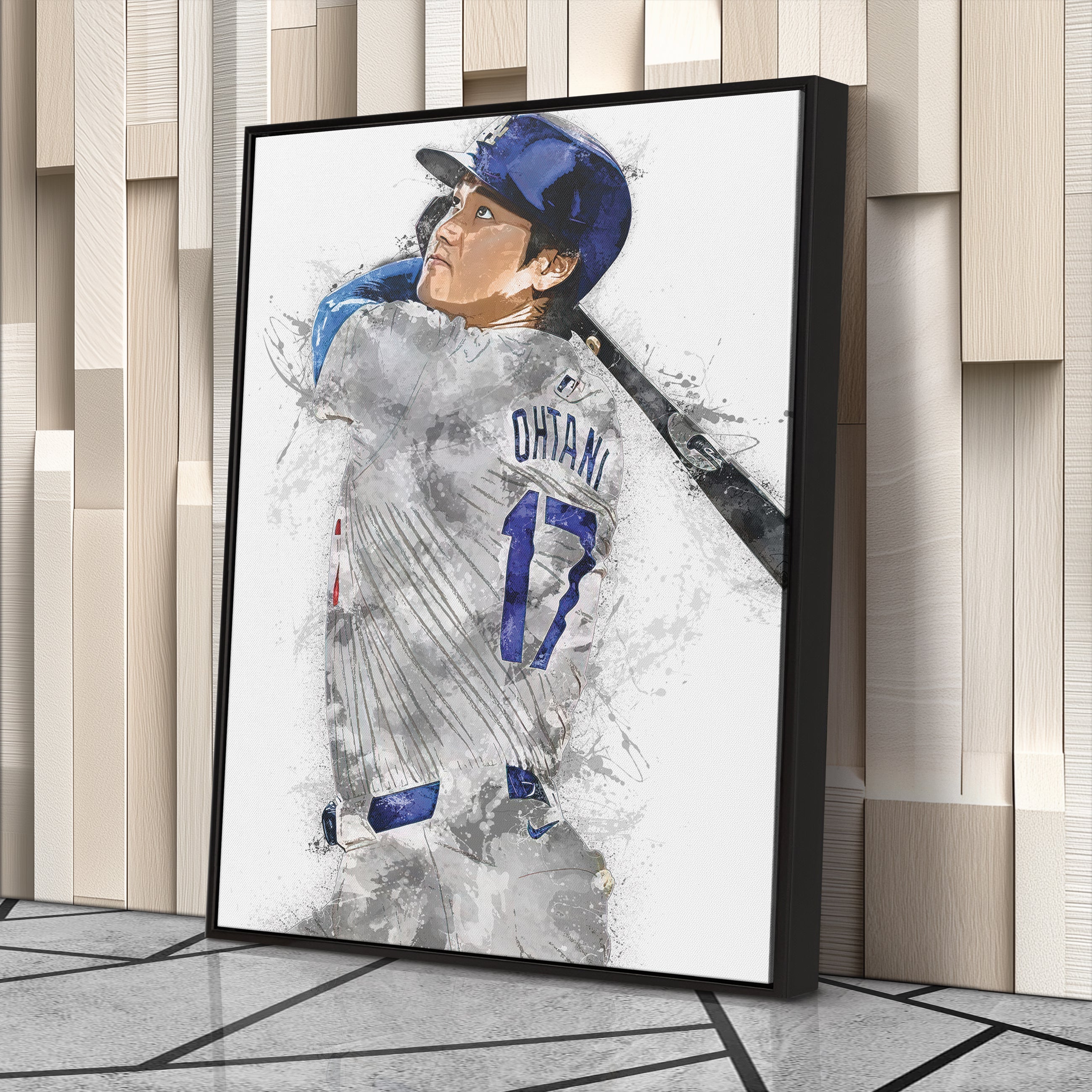 Shohei Ohtani Canvas Art Los Angeles Dodgers Wall Decor