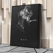 LeBron James Canvas Art Cigar Lakers Wall Decor