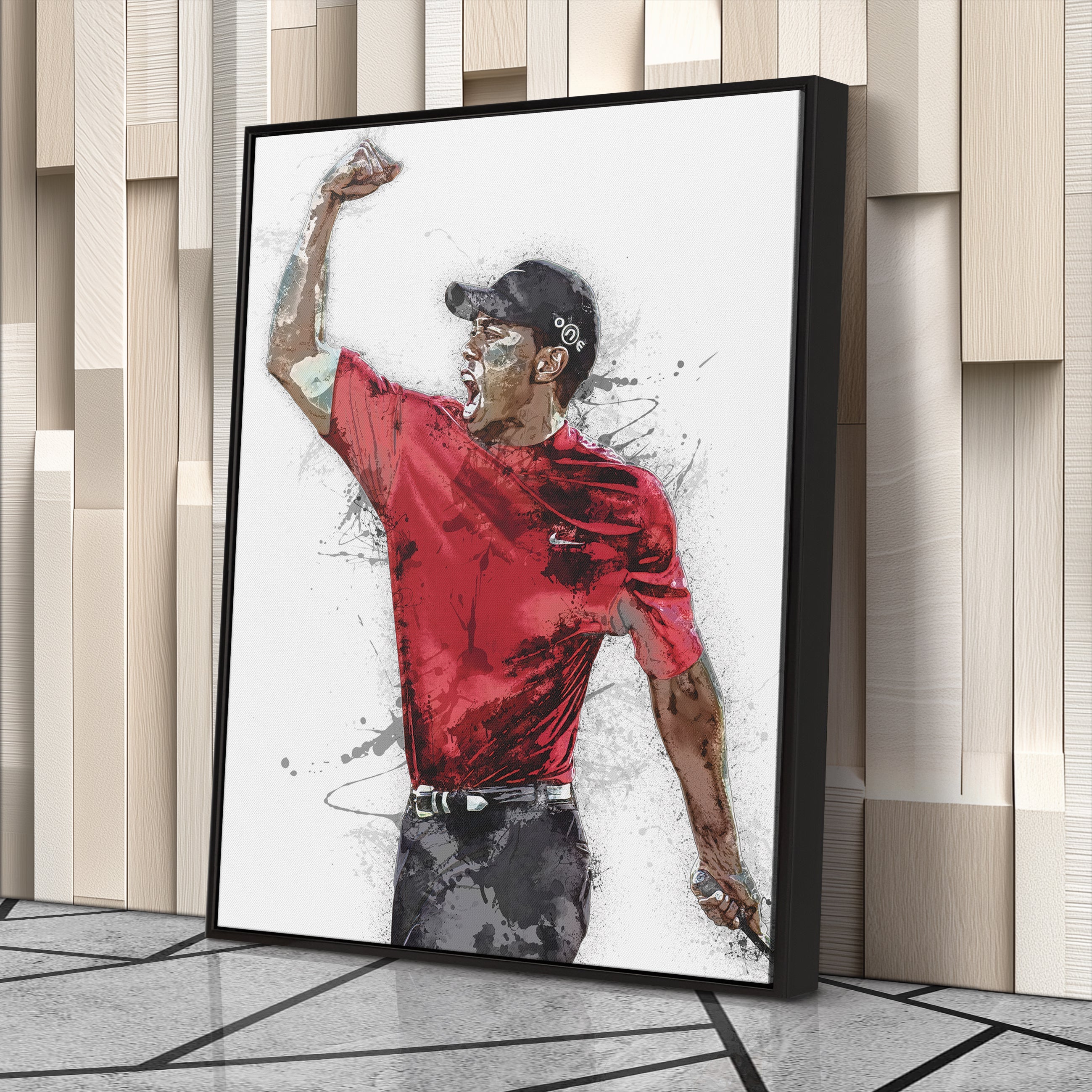 Tiger Woods Canvas Art Masters Celebration Wall Decor