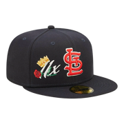New Era St. Louis Cardinals Crown Champs WS Men Fitted Hat Navy