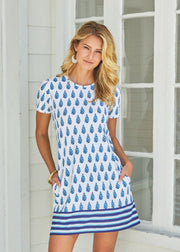 Delray Short Sleeve Shift Dress | Includes Plus Size