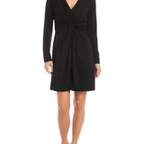 Karen Kane Twist Front Dress Black