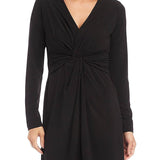 Karen Kane Twist Front Dress Black
