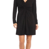 Karen Kane Twist Front Dress Black