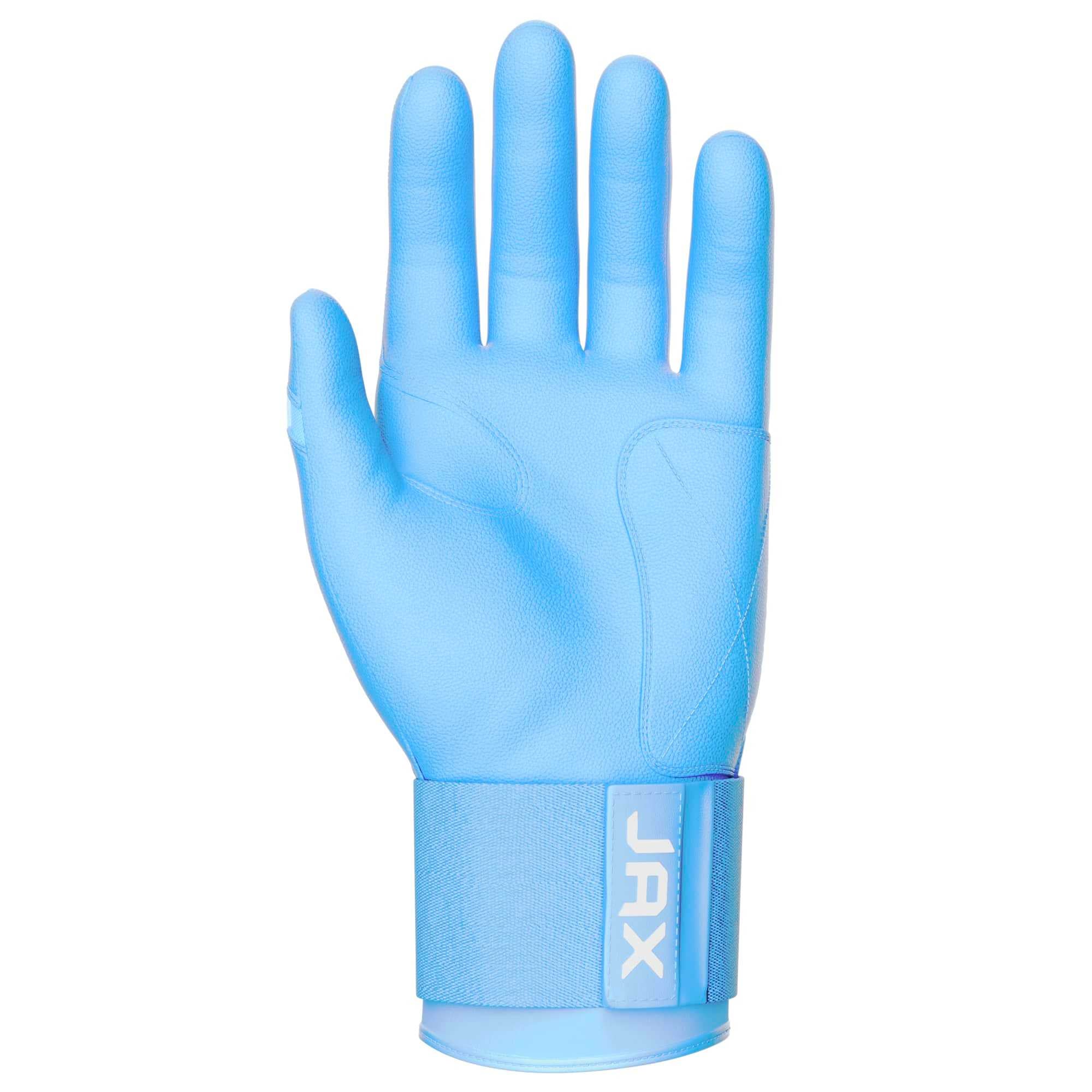 Baby Blue Strap Cuff Batting Gloves