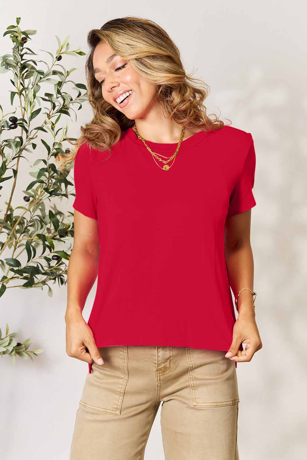 Basic Bae Full Size Round Neck Short Sleeve T-shirt