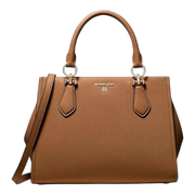 Michael Kors Marilyn Women Medium Saffiano Leather Handbag Brown