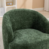 Assortment Upholstered Swivel Barrel Chair with Metal Base