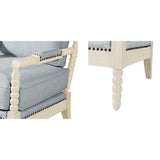 Automata Arm Chair with Open-Back Spindle and Turned Design