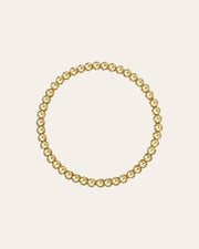 4mm Gold Bead Bracelet