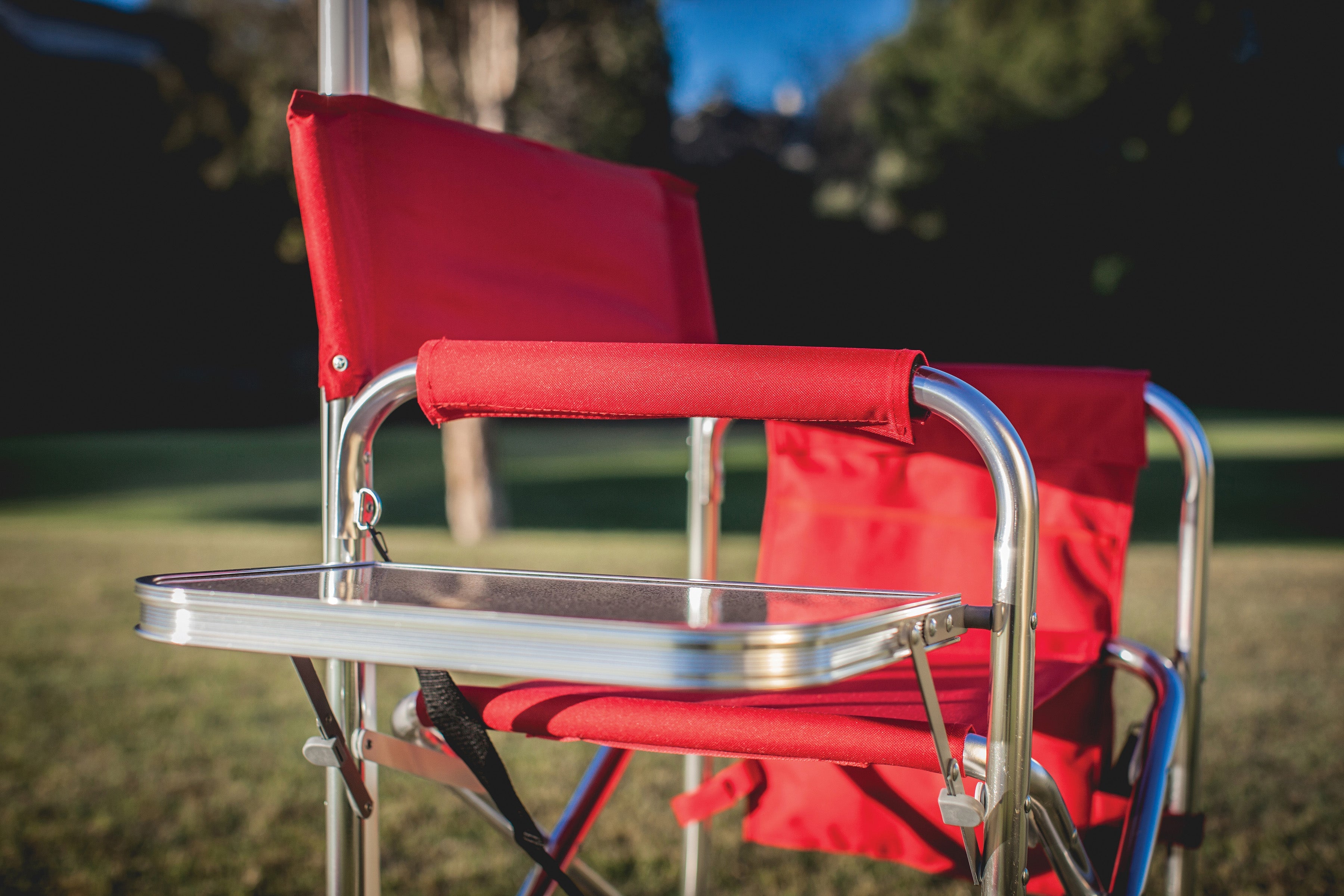 Purple Sports Chair With Side Table