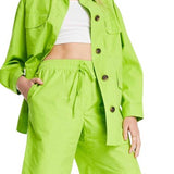 Topshop Drawstring Shorts in Light Green Size 2 US from Nordstrom