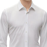 Boss by Hugo Boss Men's Slim-Fit Performance-Stretch Jersey Shirt White Size 16X32-33"
