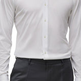 Boss by Hugo Boss Men's Slim-Fit Performance-Stretch Jersey Shirt White Size 16X32-33"