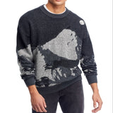 Hugo Sermatt Long Sleeve Crewneck Wool Sweater