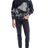 Hugo Sermatt Long Sleeve Crewneck Wool Sweater