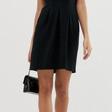 ASOS Design Black T-Shirt Minidress, Cinched Waist, Size 8 US