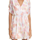 Ted Baker London Juleah Ruched Sleeve Dress in Natural , Brown Size 5 (US 12)