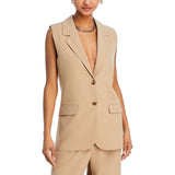 Wayf Wilshire Notch Collar Vest  Size Large