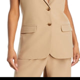 Wayf Wilshire Notch Collar Vest  Size Large