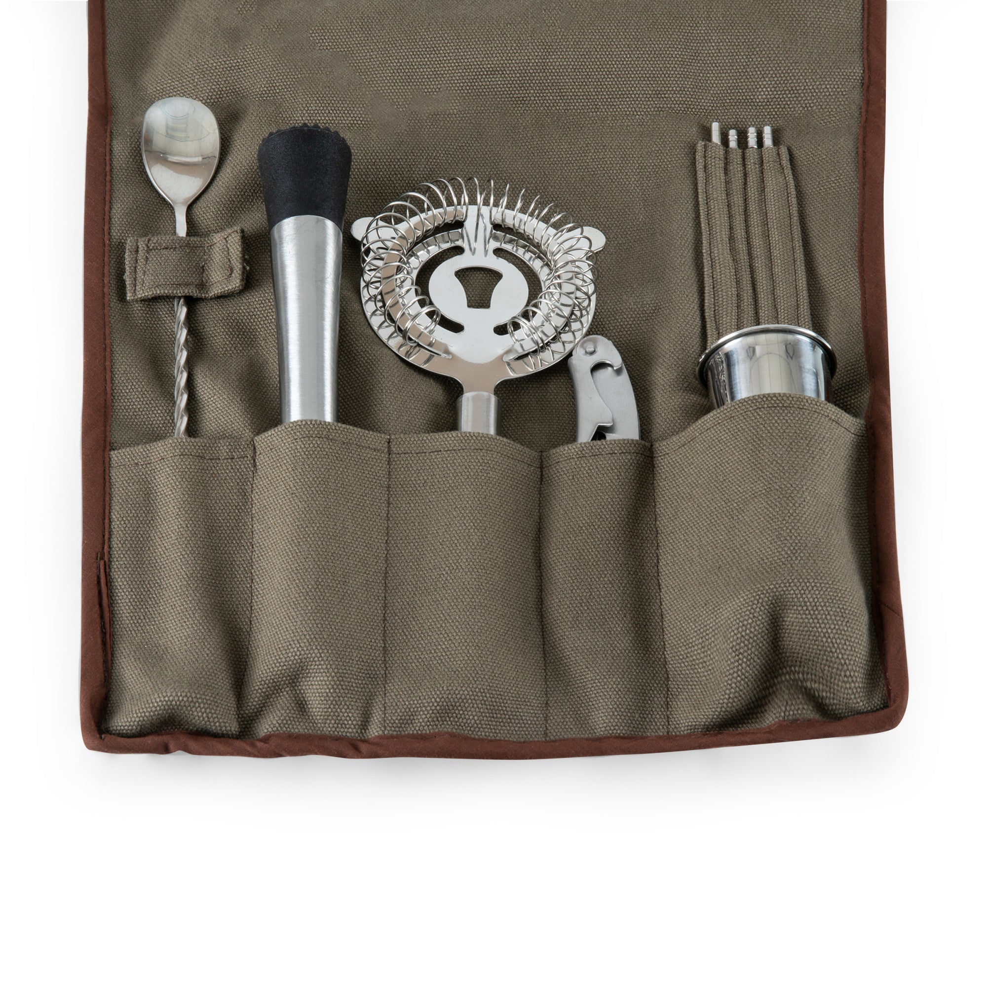 10-piece Bar Tool Roll Up Kit