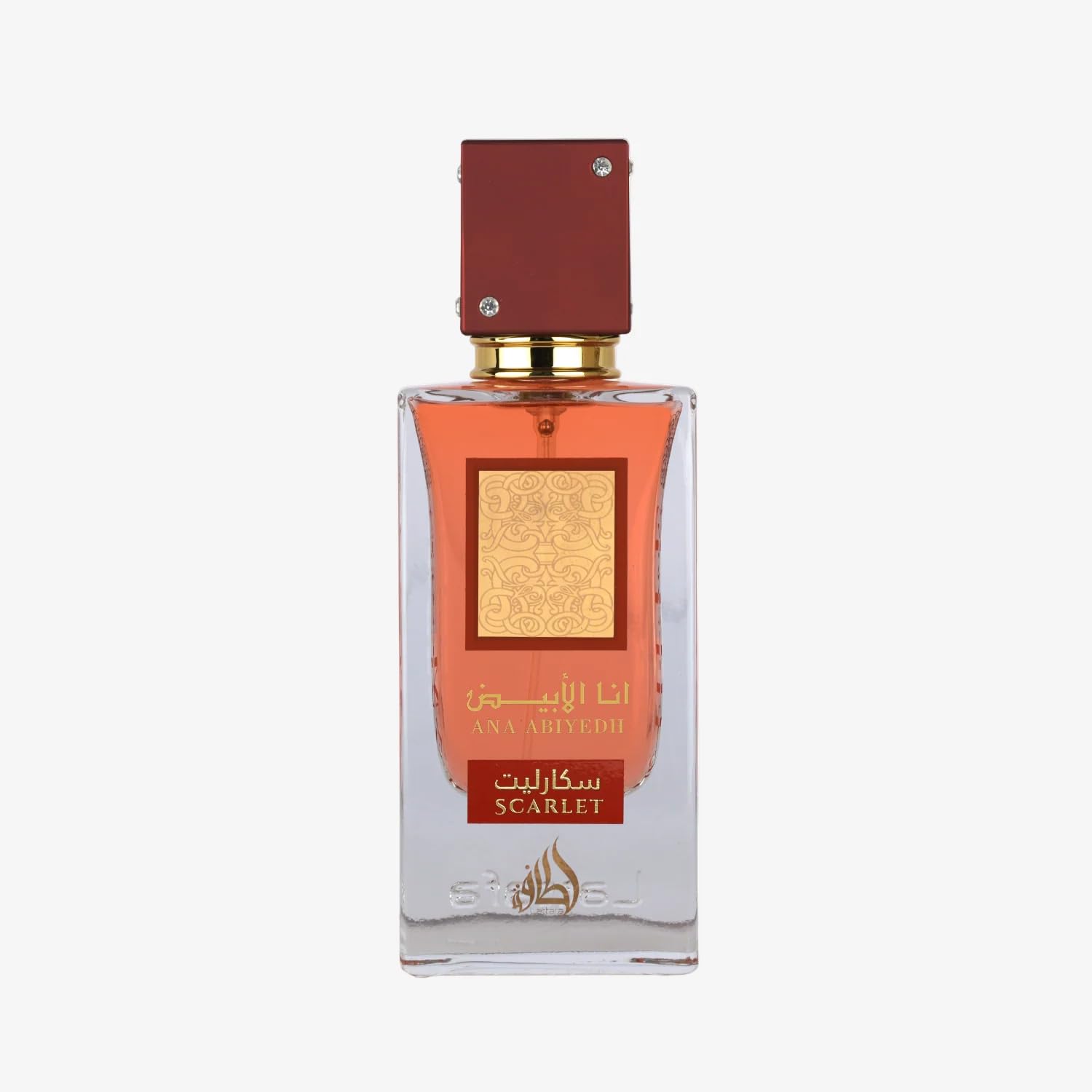 Lattafa Ana Abiyedh Scarlet Eau De Parfum, 60 Ml / 2.0 Oz, Fruity Floral Gourmand Fragrance For Men & Women