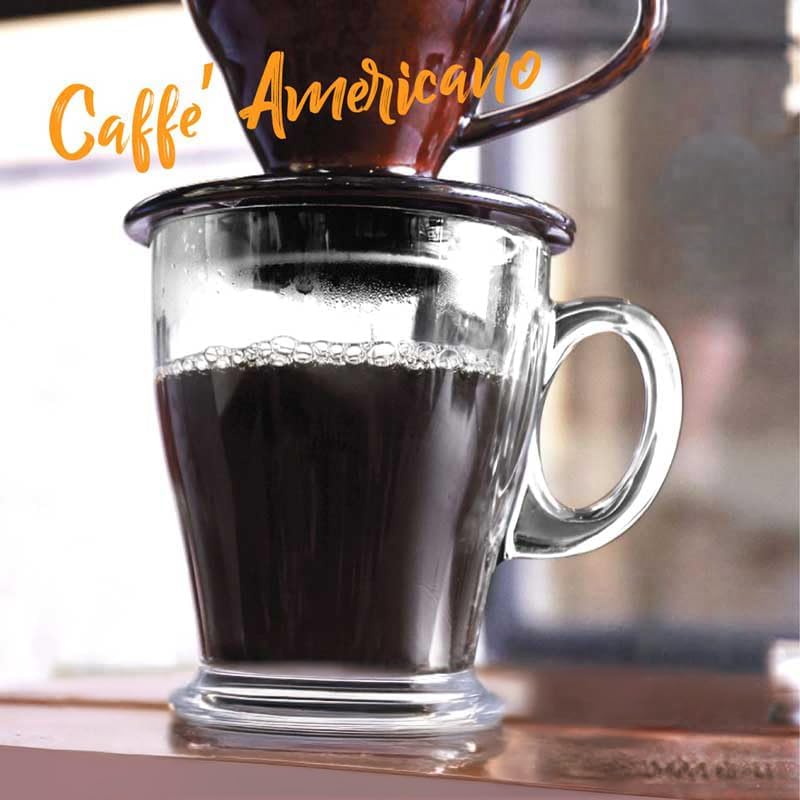 Glass Americano Coffee Cup - 12oz