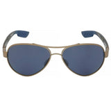 Costa Del Mar Womens Loreto Polarized Aviator Sunglasses  Golden PearlGrey