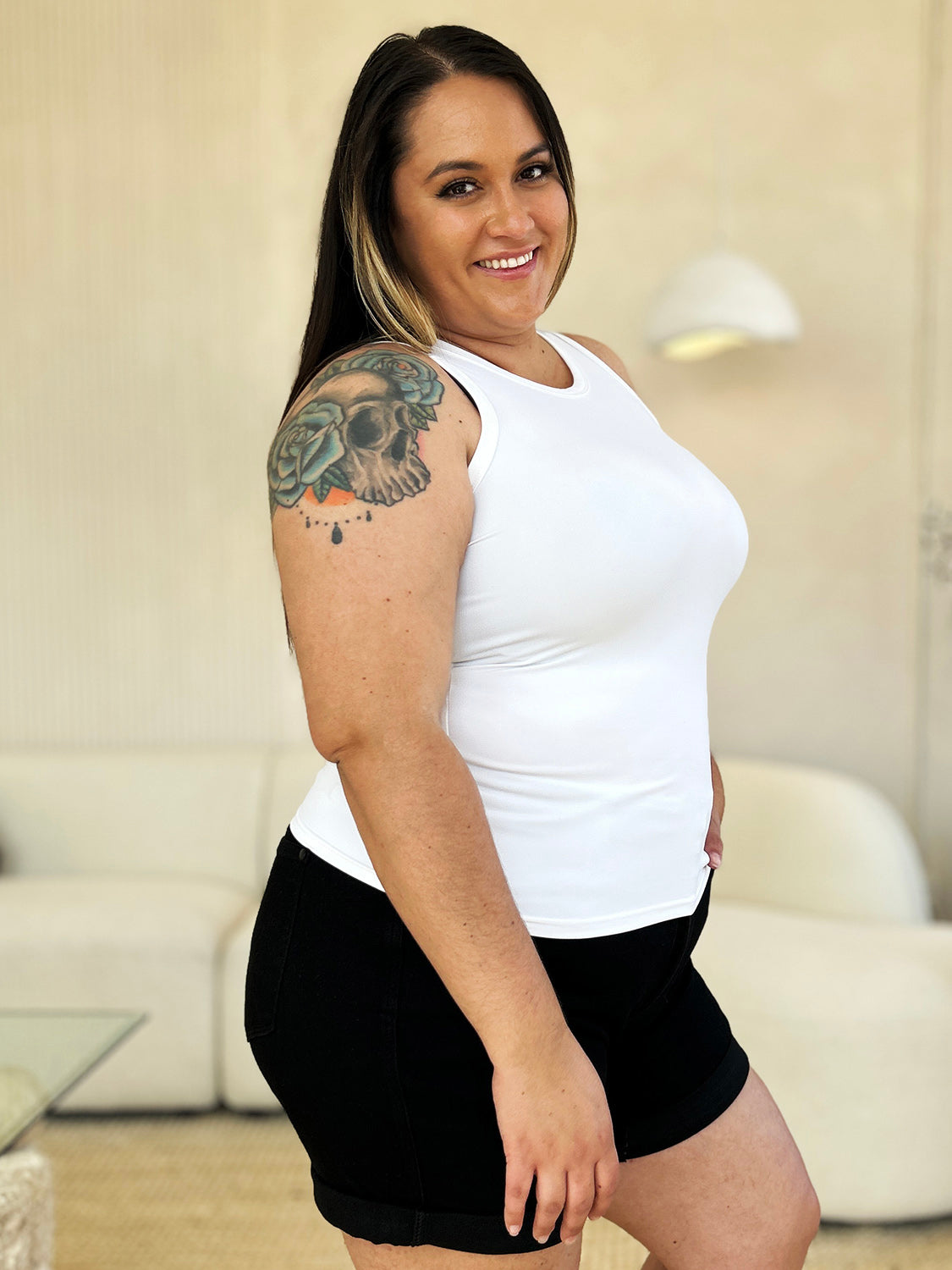 Basic Bae Full Size Round Neck Slim Tank | Includes Plus Size