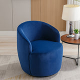 Assortment Upholstered Swivel Barrel Chair with Metal Base