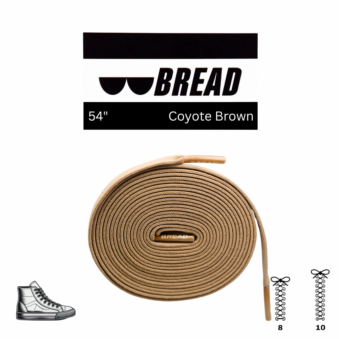Coyote Brown Elastic Shoelaces