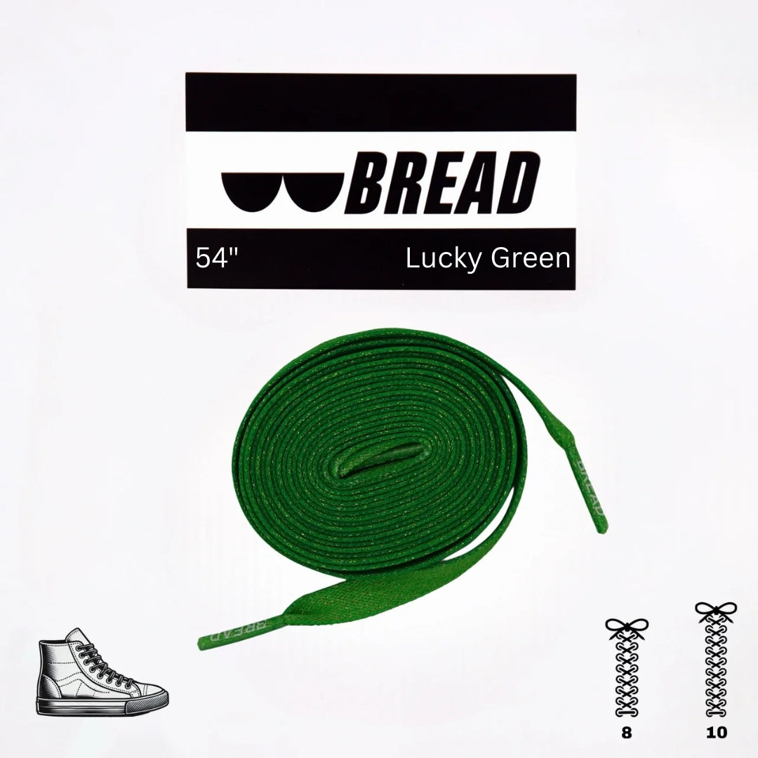 Lucky Green Elastic Shoelaces