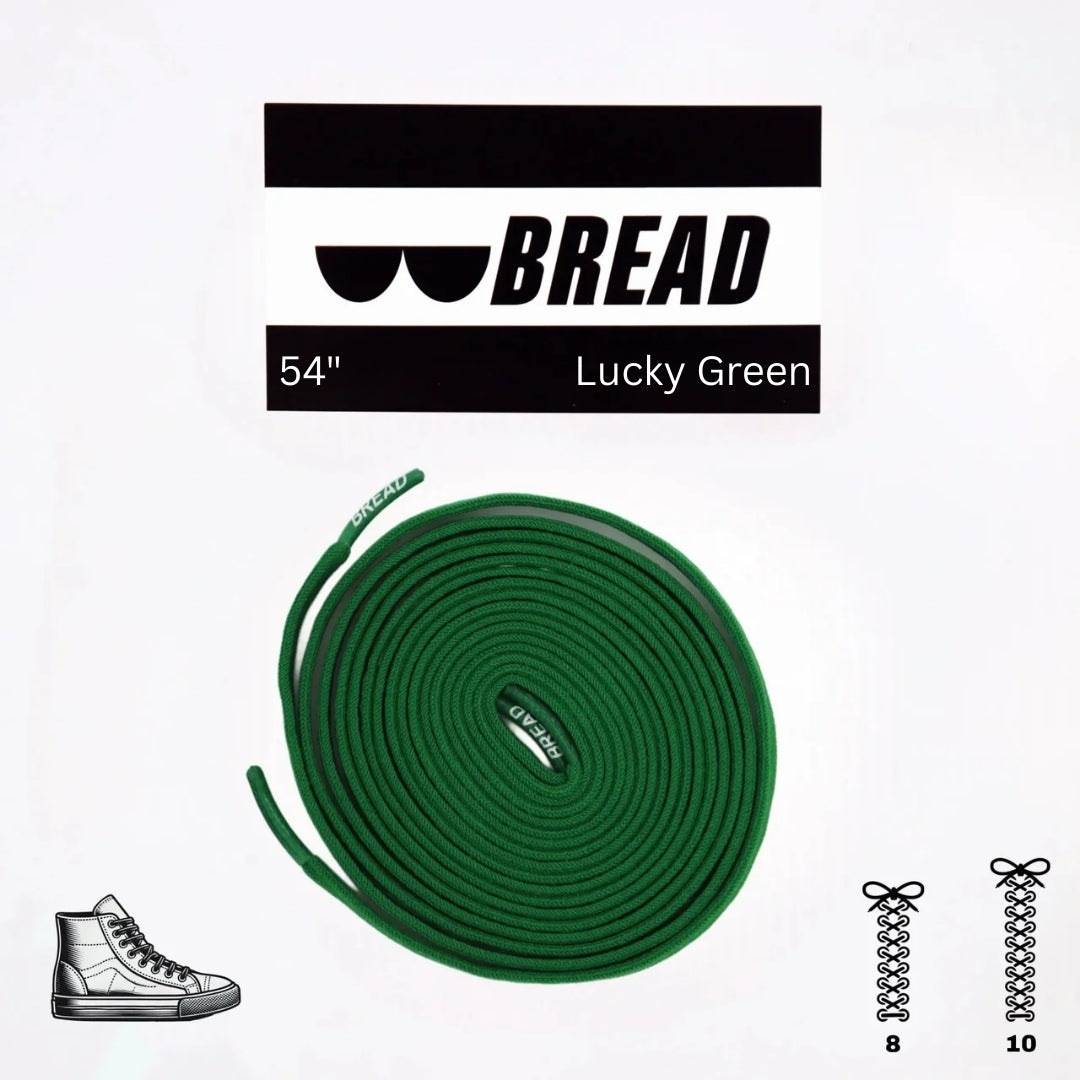 Lucky Green Elastic Shoelaces