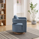 Anthology Upholstered Swivel Chair with Open Back and Removable Pillow
