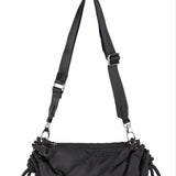 Ganni Small Quilted Recycled Polyester Duffle Bag Black
