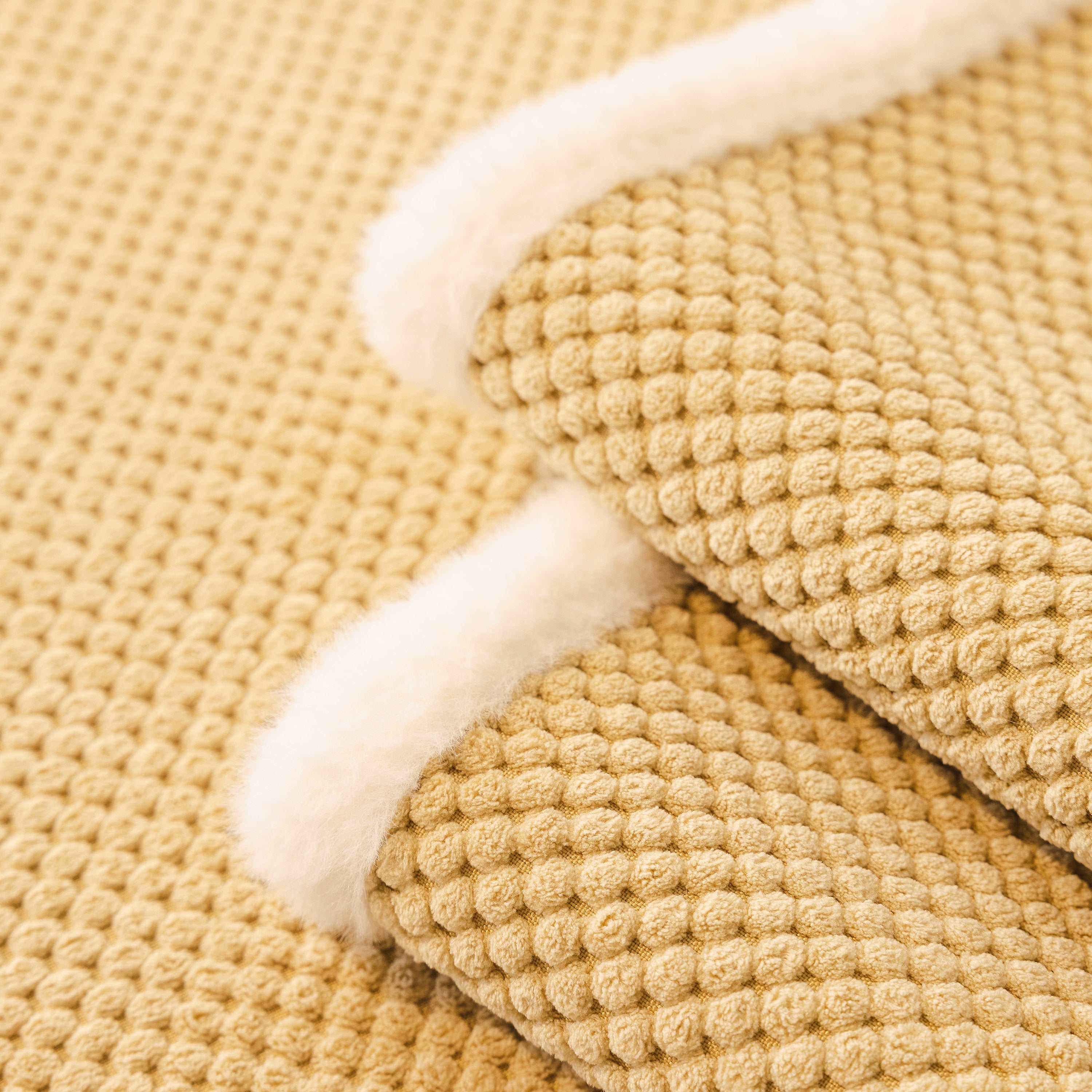 Washable Sofa Throw Pad, Non-slip Sofa Mat Cozy Couch Slipcover With Soft Furry Trim