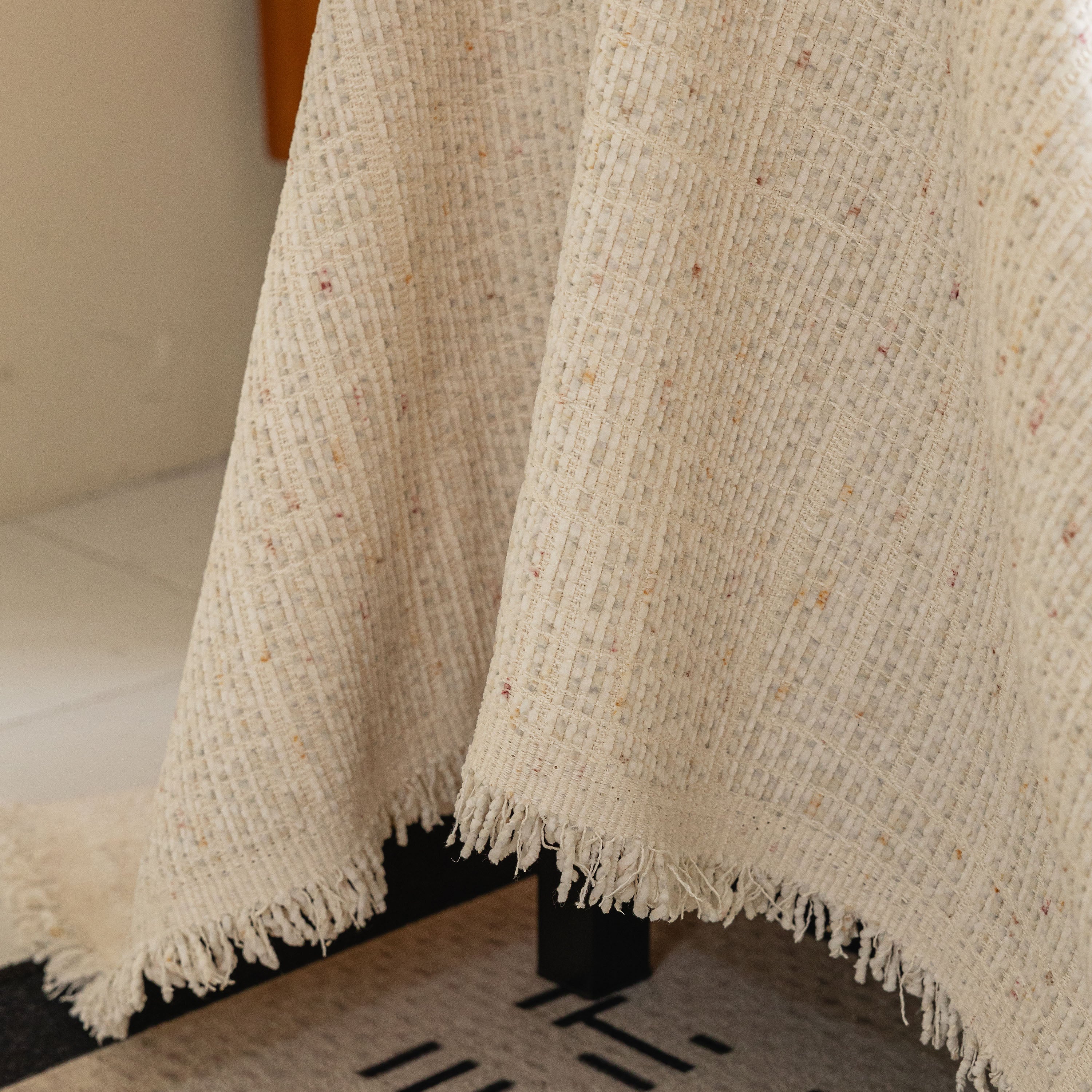 Boho Woven Sofa Throw Cover, Modern Soft Couch Protector For Pets & Living Room Decor