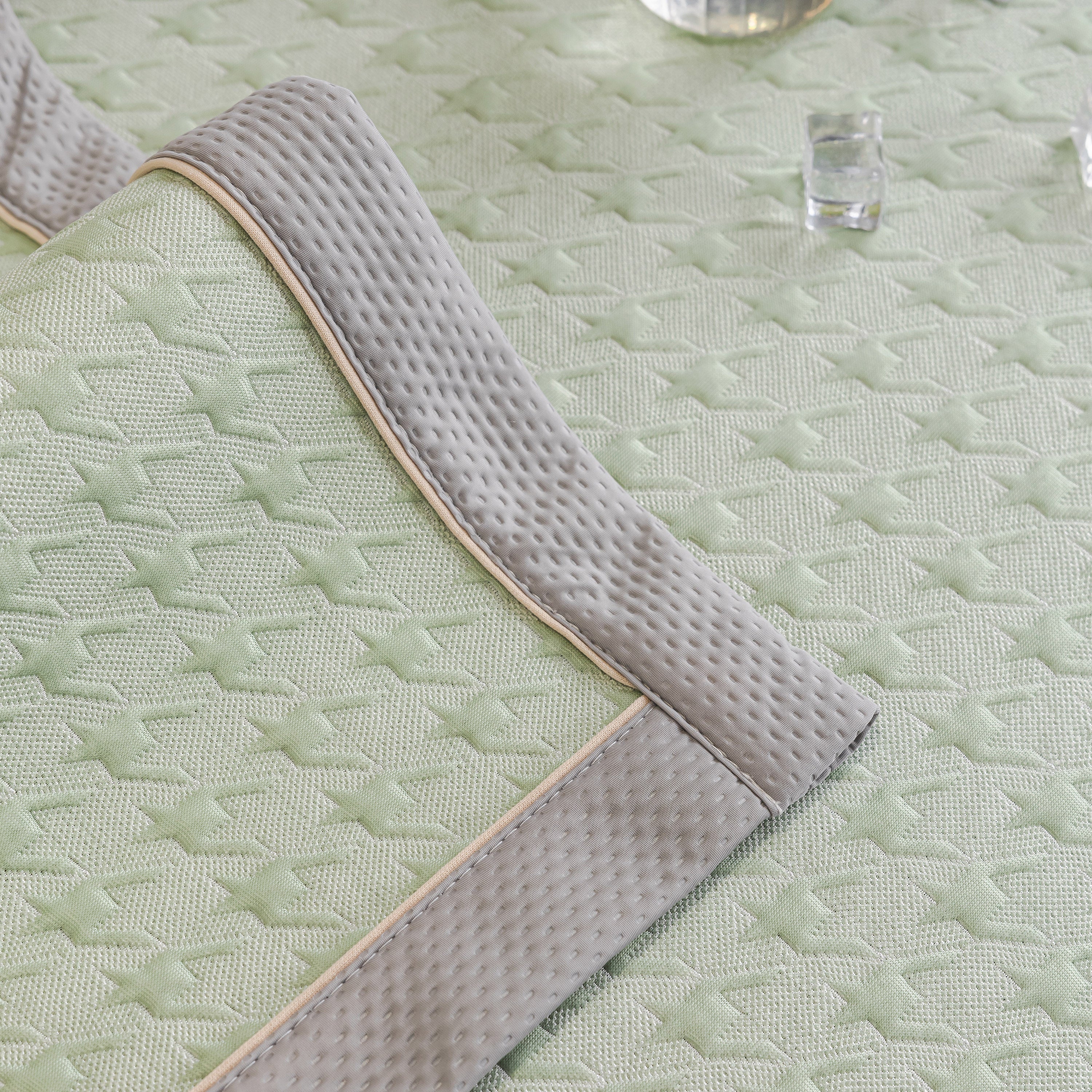 Houndstooth Ice Silk Breathable Sofa Cover, Modern Non-slip Summer Couch Protector