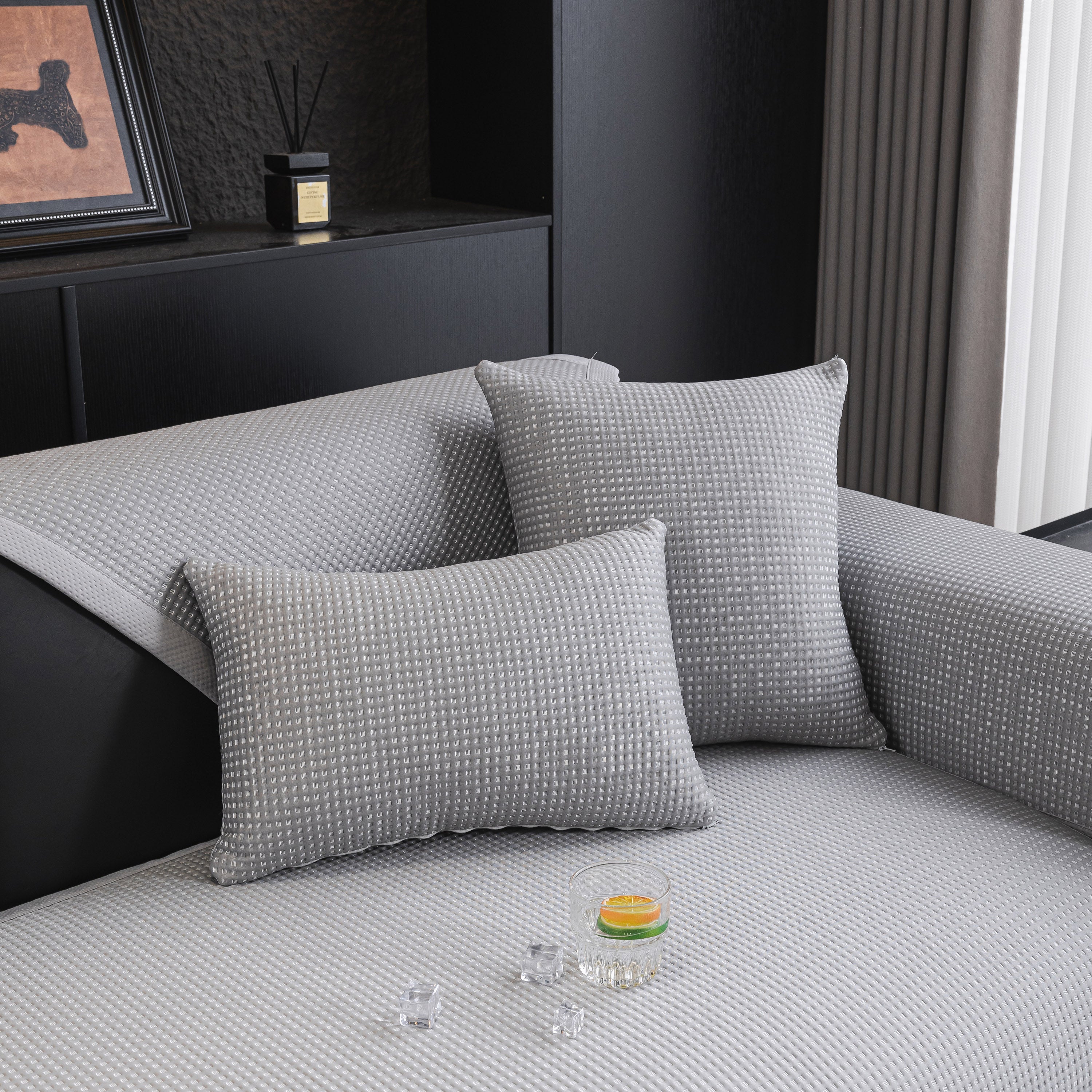 Non-slip Cooling Breathable Couch Protector Towel, Lightweight Slipcover For Sofas