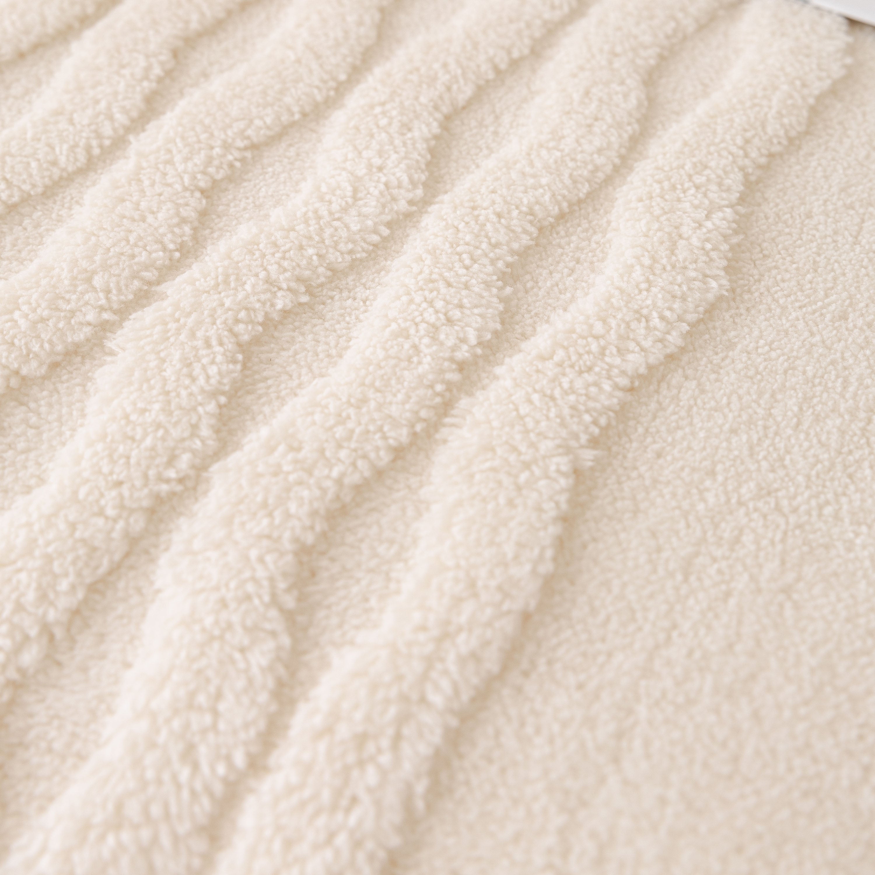 Modern 3d Water Ripple Sofa Cover, Non-shedding Cream Style Furniture Protector Throw