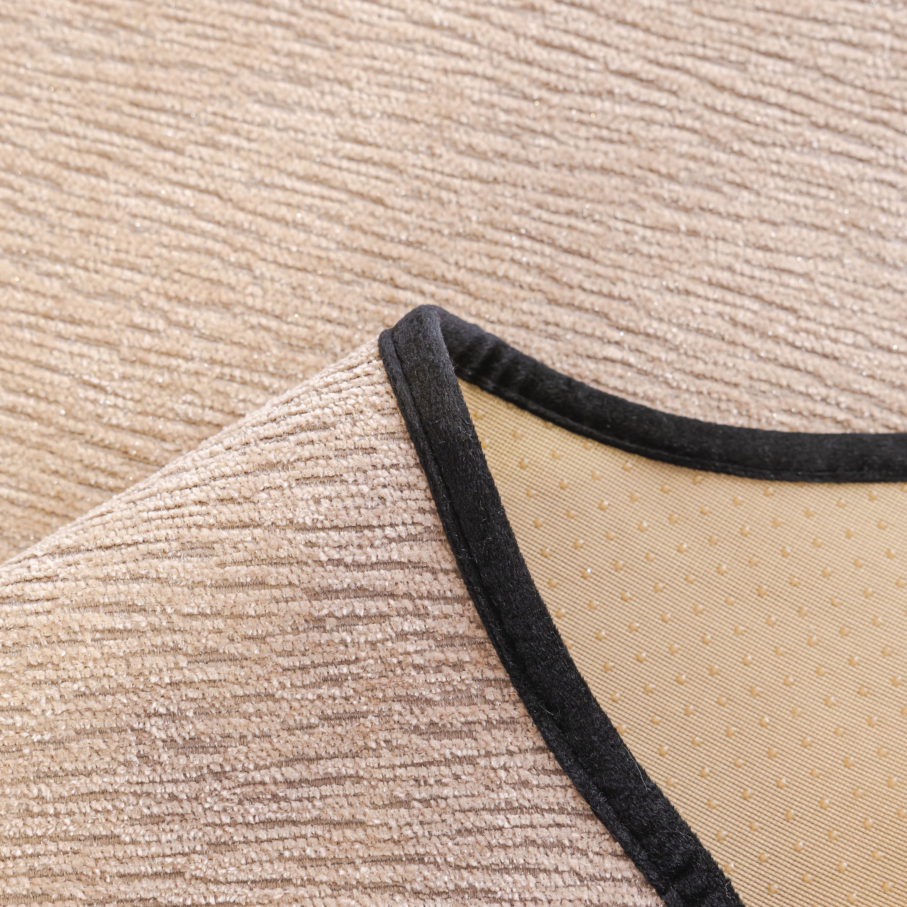 Chenille Couch Cover With Scalloped Edge, Non-slip Modular Slipcover Sectional