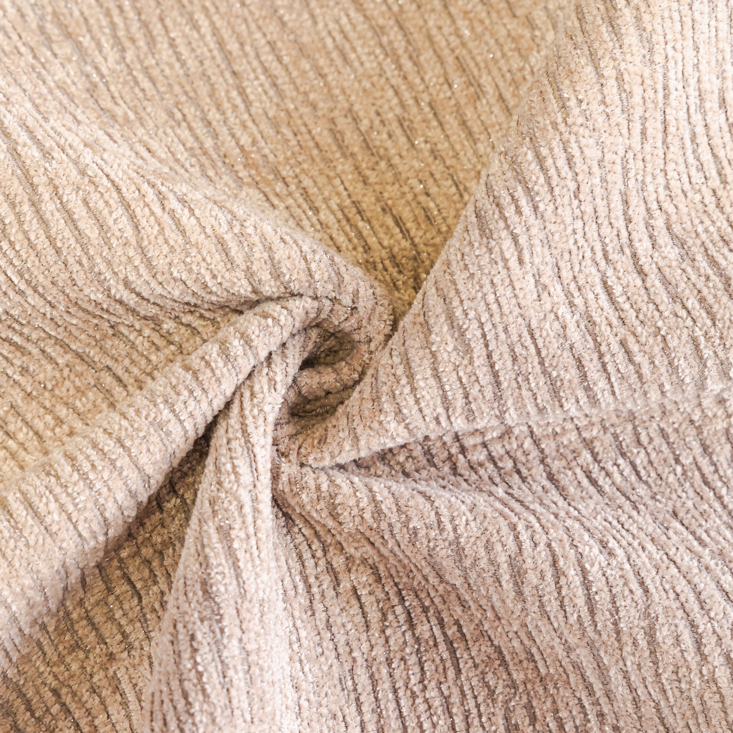 Chenille Couch Cover With Scalloped Edge, Non-slip Modular Slipcover Sectional