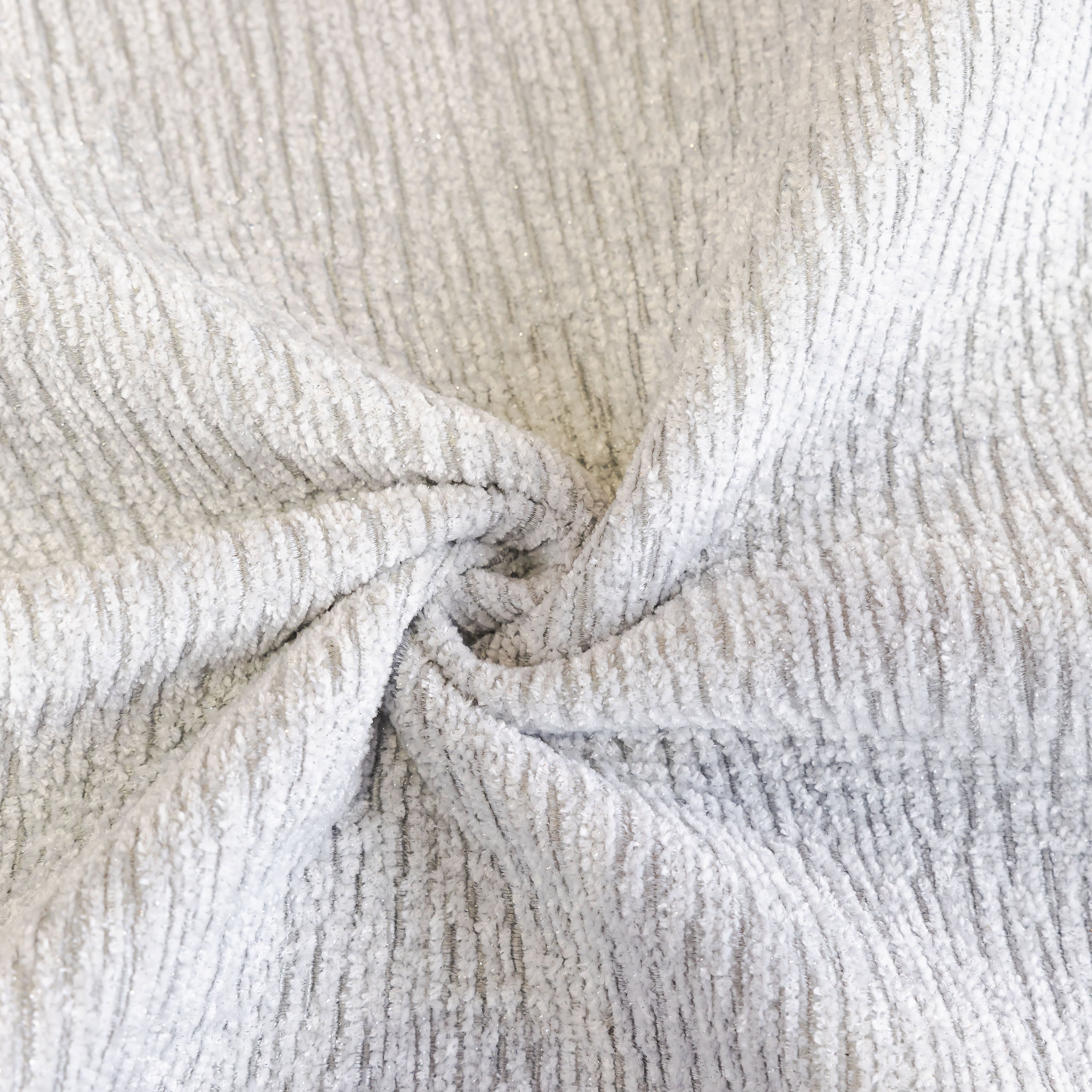 Chenille Couch Cover With Scalloped Edge, Non-slip Modular Slipcover Sectional