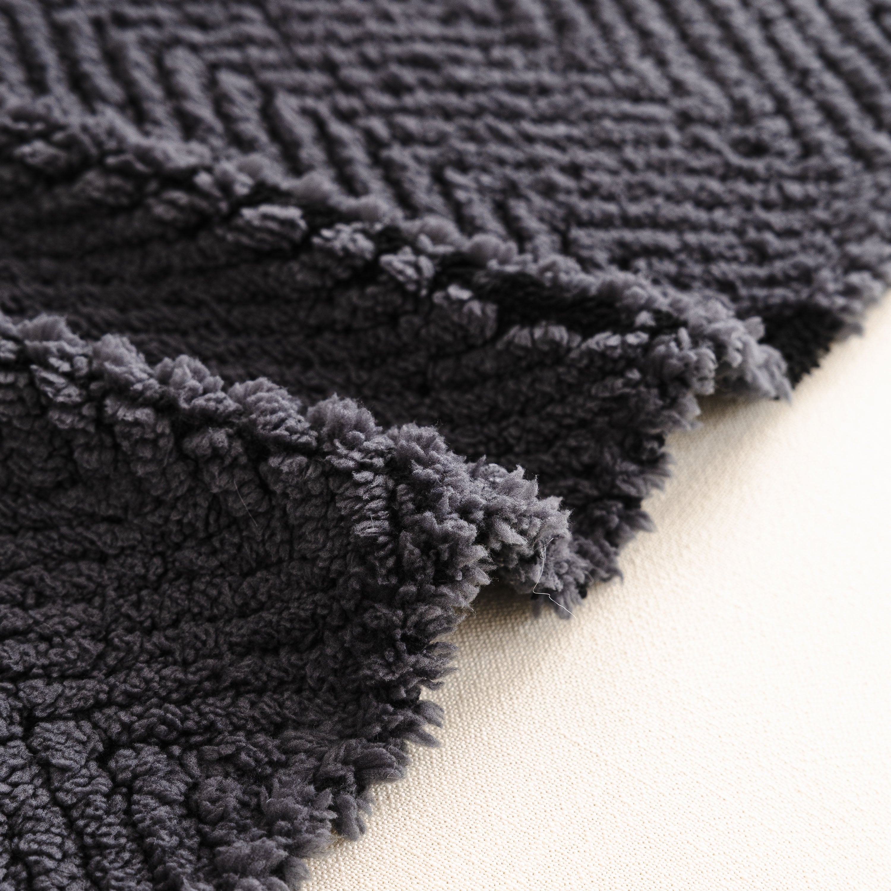 Thick Plush Sofa Cover Throw For Couch, 3d Textured Herringbone Washable Slipcover