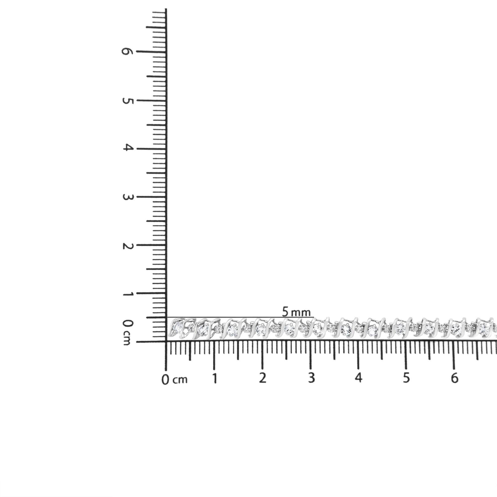 .925 Sterling Silver Lab-grown Birthstone And 1/6 Cttw Round Diamond Tennis Bracelet (h-i Color, I1-i2 Clarity)