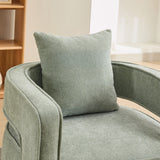 Anthology Upholstered Swivel Chair with Open Back and Removable Pillow