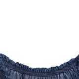 Peek Aren't You Curious Lace Hem Indigo Dress - Size 8 for Kids