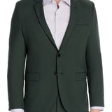 Hugo Boss Men's Modern Fit Super Flex Wool Blend Suit Green Size 36