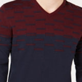 Alfani Men's Colorblocked Dash Sweater Red Size Medium